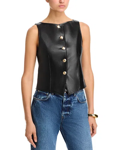 CINQ À SEPT CINQ A SEPT CAMEN FAUX LEATHER VEST