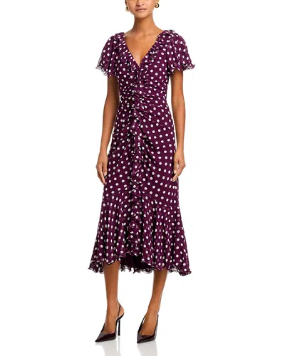 Cinq À Sept Cinq A Sept Camille Midi Dress In Purple