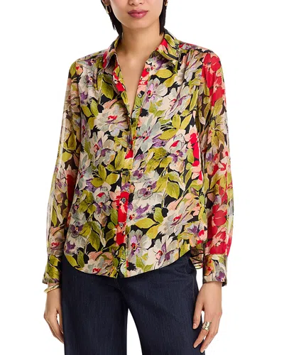 Cinq À Sept Cinq A Sept Canyon Bloom Dare Top In Green