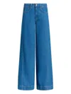 Cinq À Sept Cinq A Sept Carol Wide Leg High Waisted Jeans In Surf Blue