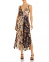Cinq À Sept Carolee Mixed Print Midi Dress In Multicolor In Multi