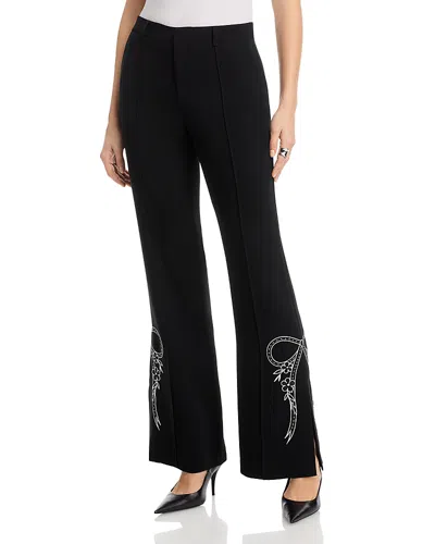 Cinq À Sept Cinq A Sept Cascading Ribbon Pants In Black