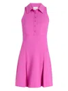 Cinq À Sept Casette Sleeveless Mini Polo Dress In Rosa