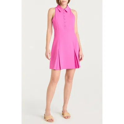 CINQ À SEPT CINQ À SEPT CASETTE SLEEVELESS FT & FLARE SHIRTDRESS