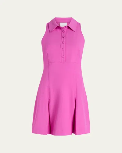 CINQ À SEPT CASETTE SLEEVELESS MINI POLO DRESS