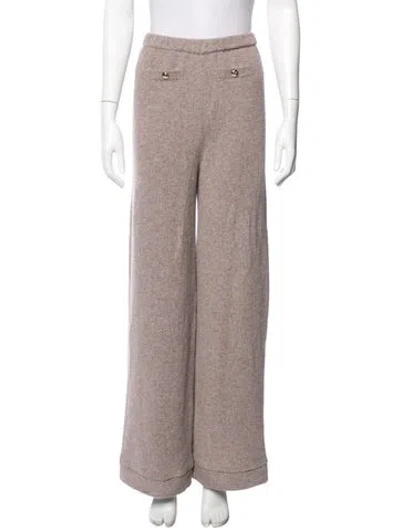 Pre-owned Cinq À Sept Cashmere Sweatpants In Gray
