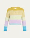 Cinq À Sept Caspar Embellished Color Block Sweater In Wimu