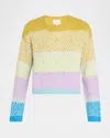Cinq À Sept Caspar Embellished Color Block Sweater In Wimu