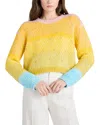 Cinq À Sept Caspar Wool-blend Pullover In Yellow