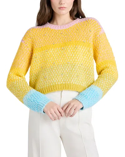 Cinq À Sept Caspar Wool-blend Pullover In Yellow