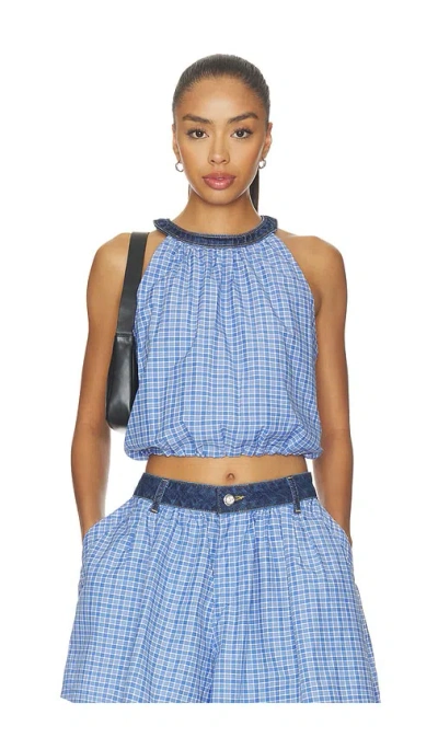 Cinq À Sept Cassidi Sleeveless Top In Blue