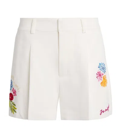 Cinq À Sept Cinq A Sept Celeste Vine Emmie Shorts In Ivory