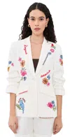 Cinq À Sept Cinq A Sept Celeste Vine Scrunched Cheyenne Blazer In Multi