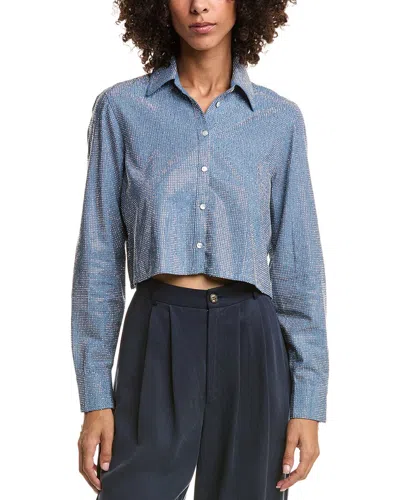 CINQ À SEPT CHAMBRAY HEATSET PATRICIA TOP