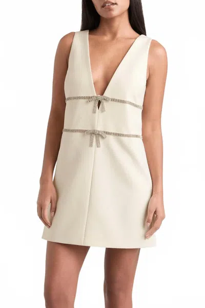 CINQ À SEPT CHANTI MINI DRESS IN IVORY
