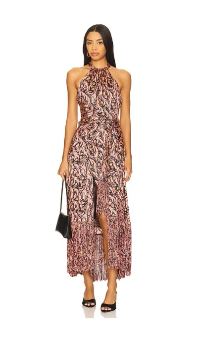 Cinq À Sept Charming Paisley Teresa Dress In Brown