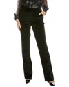 Cinq À Sept Chenille Velvet Kerry Pant In Black