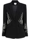 Cinq À Sept Cinq A Sept Women's Rhinestone Paisley Cheyenne Blazer, Black In Black