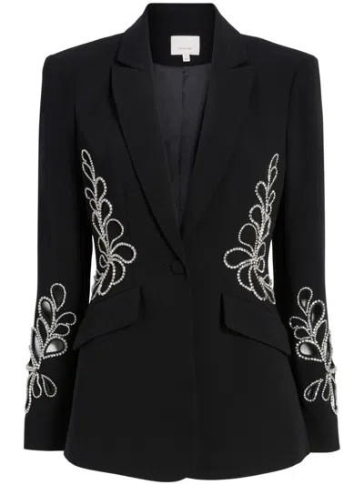 Cinq À Sept Cinq A Sept Women's Rhinestone Paisley Cheyenne Blazer, Black