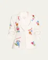 Cinq À Sept Cinq A Sept Celeste Vine Scrunched Cheyenne Blazer In Multi