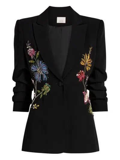 CINQ À SEPT CHEYENNE FLORAL BLAZER