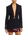 Cinq À Sept Cinq A Sept Cheyenne Rhinestone Pin Blazer In Black
