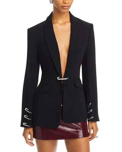 Cinq À Sept Cinq A Sept Cheyenne Rhinestone Pin Blazer In Black