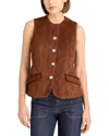 Cinq À Sept Cinq A Sept Chris Suede Vest In Brown