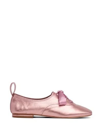 Cinq À Sept Flache Christina Pumps Im Metallic-look In Pink