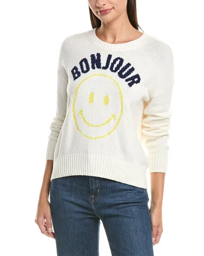 CINQ À SEPT CHUNKY GRAPHIC PULLOVER