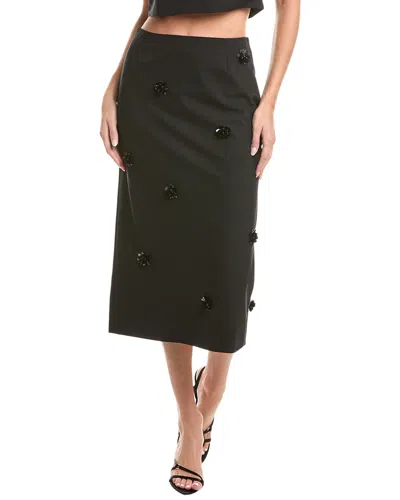 Cinq À Sept Cinq Sequin Dot Abbie Skirt In Black