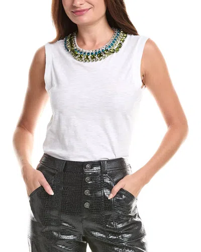 Cinq À Sept Cinq Twist Necklace Blaine Tee In White