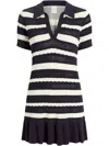 Cinq À Sept Clementine Knit Polo Dress In Blue