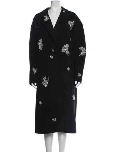 Pre-owned Cinq À Sept Coat In Black