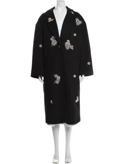 Pre-owned Cinq À Sept Coat In Black