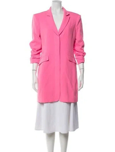 Pre-owned Cinq À Sept Coat In Pink