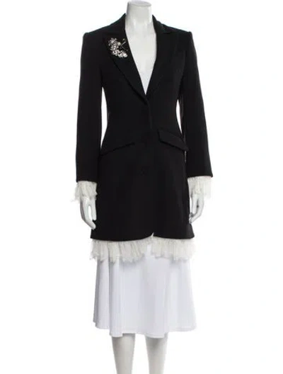 Pre-owned Cinq À Sept Coat W/ Tags In Black