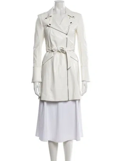 Pre-owned Cinq À Sept Coat In White