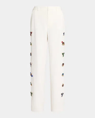 Cinq À Sept Collins Crown Jewel High-rise Pants In Animal Print