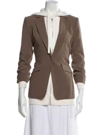 Pre-owned Cinq À Sept Colorblock Pattern Blazer W/ Tags In Neutral