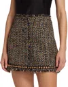 Cinq À Sept Women's Odette Metallic Tweed Miniskirt In Multi