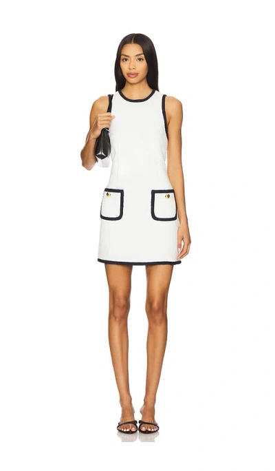 Cinq À Sept Contrast Auden Dress In White