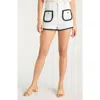 Cinq À Sept Contrast Auden Shorts In White
