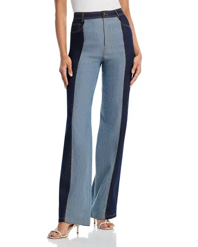 Cinq À Sept Cinq A Sept Contrast Francine Jeans In Indigo In Blue