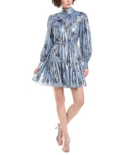 Cinq À Sept Cool Carnation Farha Dress In Blue