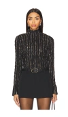 Cinq À Sept Cooper Top In Black & Bronze