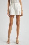 Cinq À Sept Cinq A Sept Corinna Crochet Lace Panel Shorts In Ivory