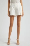 Cinq À Sept Cinq A Sept Corinna Crochet Lace Panel Shorts In Ivory