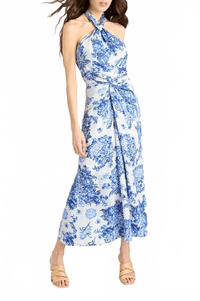 Cinq À Sept Costal Bouquet Coli Dress In Blue