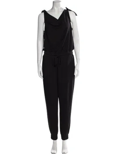 Pre-owned Cinq À Sept Cowl Neck Jumpsuit W/ Tags In Black